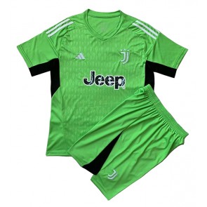 Maillot de foot Juventus Gardien de but Extérieur enfant 2023-24 Manches Courte (+ pantalon court)